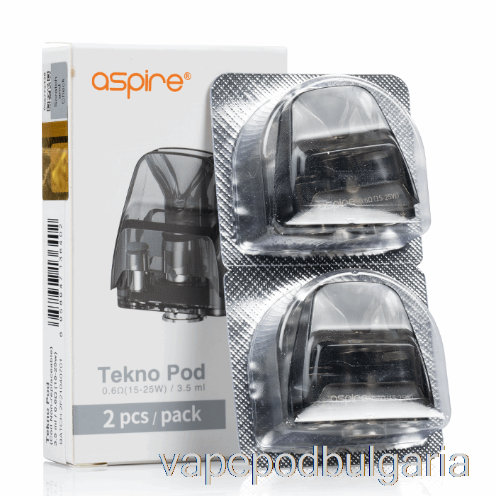 Vape Bulgaria Aspire Tekno Replacement Pods [несменяема намотка] 3.5ml Tekno Pods - 0.6ohm